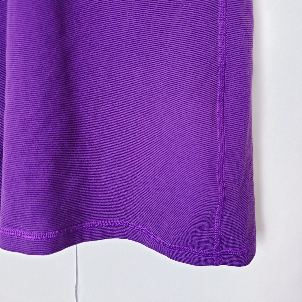 Lululemon Power Y Wee Stripe Violet Black Tank - Picture 3 of 8